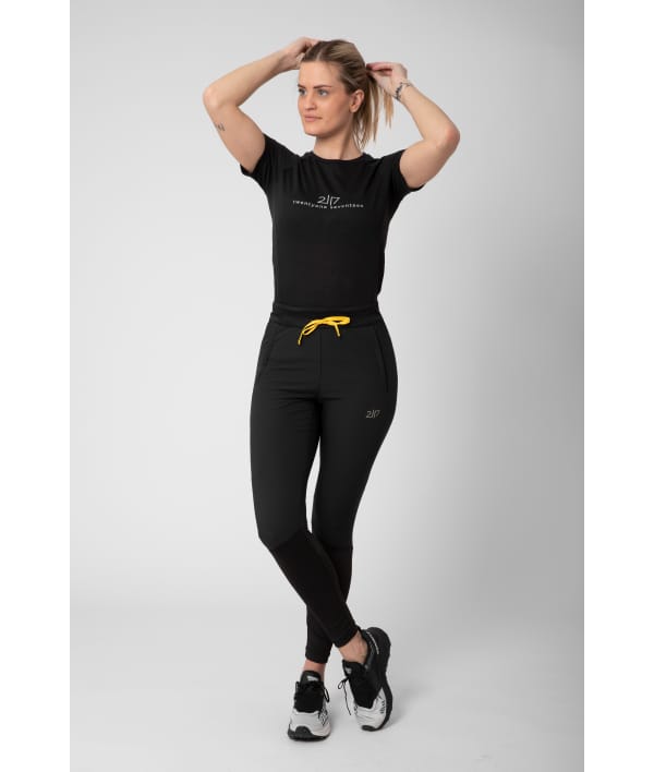 7953921 Luttra Mesh top short black front