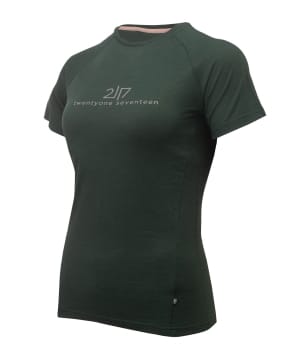 7953921 Luttra Mesh top short forest green front